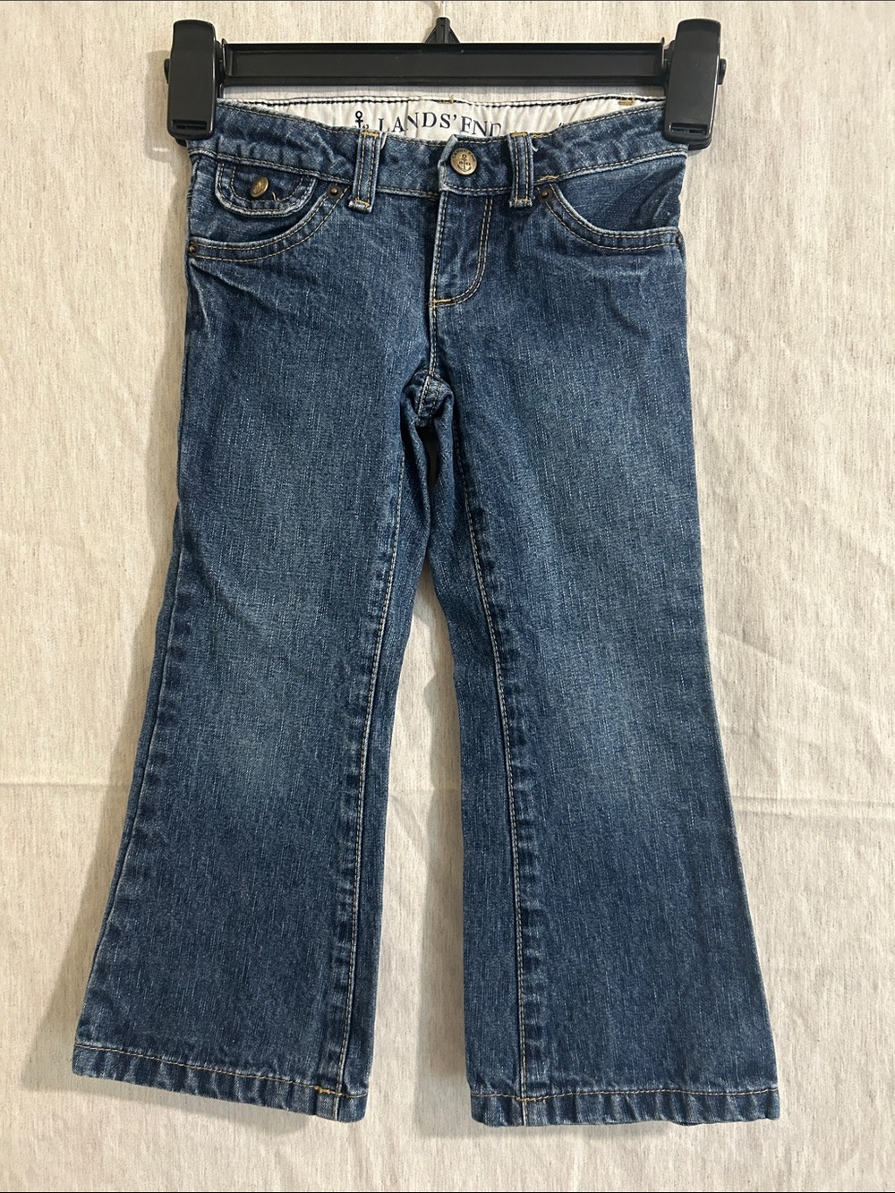 Lands' End Kids Blue Bootcut Jeans